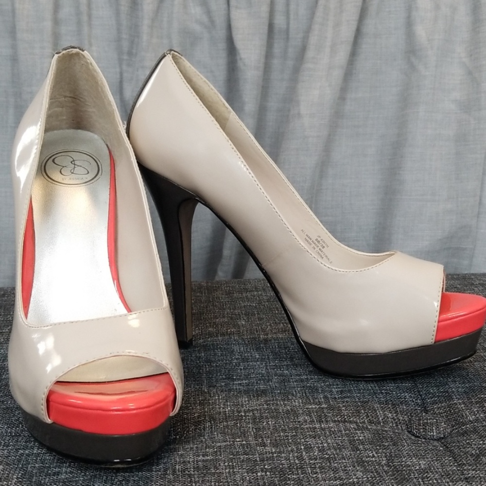Jessica Simpson Peep Toe Platform Heels